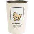 Japan San-X Insulated Stainless Steel Tumbler - Rilakkuma : Beige Brown Butt - 1