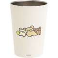 Japan San-X Insulated Stainless Steel Tumbler - Rilakkuma : Beige Brown Butt - 2