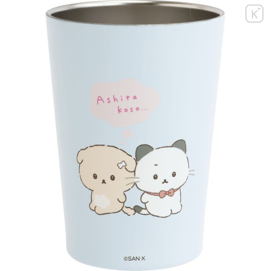 Japan San-X Insulated Stainless Steel Tumbler - Ishiyowa-chan : Light Blue - 2