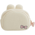 Japan San-X Plush Pouch with Mirror - Korilakkuma : Makeup Rilakkuma Face Ribbon - 2