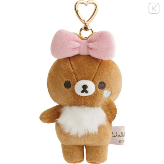 Japan San-X Keychain Plush - Chairoikoguma : Makeup Rilakkuma - 1