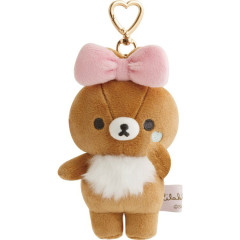 Japan San-X Keychain Plush - Chairoikoguma : Makeup Rilakkuma