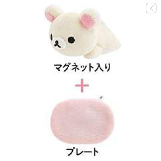 Japan San-X Shoulder Plush Toy - Korilakkuma : Rilakkuma Sleeping Together Lying Down - 4