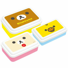 Japan San-X Nesting Food Storage Container Set - Rilakkuma : Face