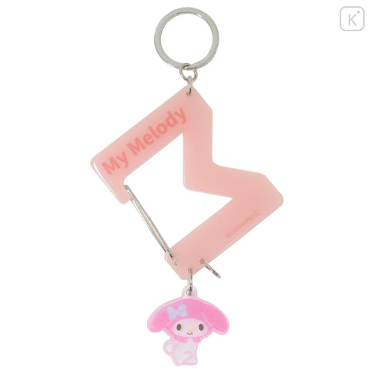 Japan Sanrio Acrylic Carabiner - My Melody : Luminous Alphabet M - 1