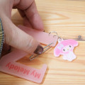 Japan Sanrio Acrylic Carabiner - My Melody : Luminous Alphabet M - 2