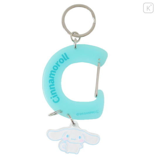Japan Sanrio Acrylic Carabiner - Cinnamoroll : Luminous Alphabet C - 1