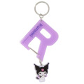 Japan Sanrio Acrylic Carabiner - Kuromi : Luminous Alphabet R - 1
