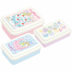 Japan San-X Nesting Food Storage Container Set - Sumikko Gurashi : Colorful Cake