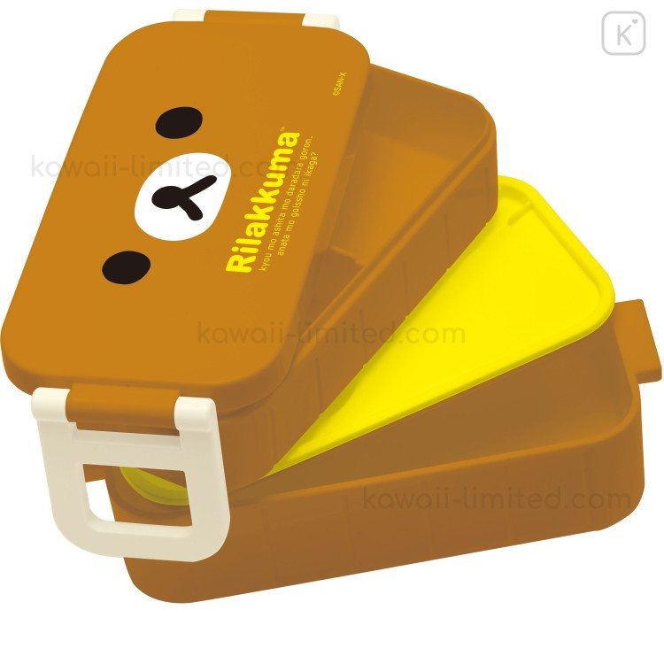 Japan San-X 2 Tier Bento Lunch Box 600ml - Rilakkuma : Face