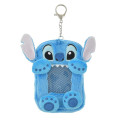 Japan Disney Store Photo Holder Card Case Keychain - Stitch : Fluffy Heart Pounding - 1