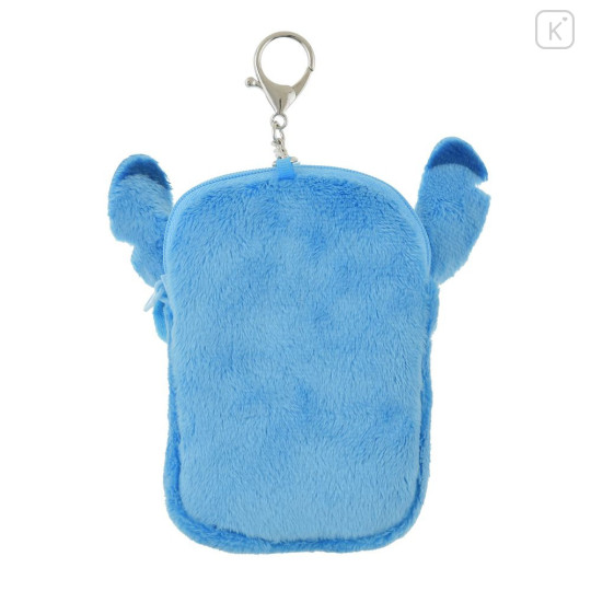 Japan Disney Store Photo Holder Card Case Keychain - Stitch : Fluffy Heart Pounding - 2