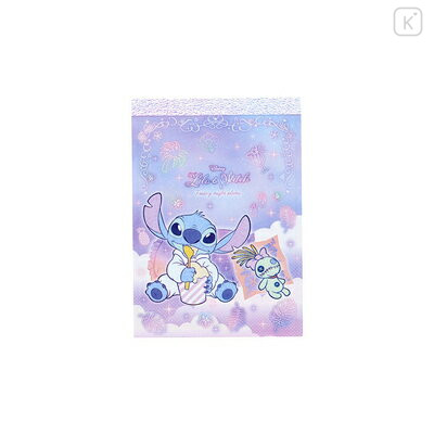 Japan Disney Mini Notepad - Scrump & Stitch : Dreamy - 1