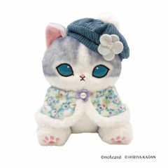 Japan Mofusand Hibiya Kadan Plush Toy - Cape Cat Blue