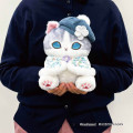 Japan Mofusand Hibiya Kadan Plush Toy - Cape Cat Blue - 2