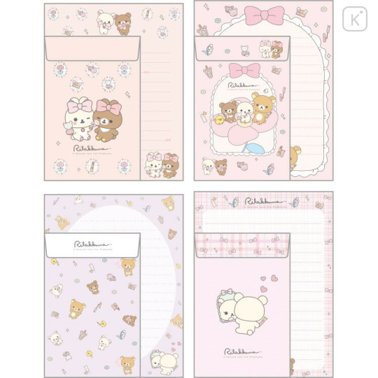 Japan San-X Letter Envelope Set - Rilakkuma : Makeup Rilakkuma - 2