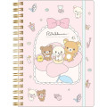 Japan San-X B6SP Notebook - Rilakkuma : Makeup Rilakkuma Flower - 1