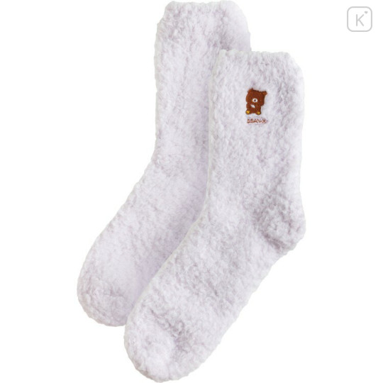 Japan San-X Crew Socks - Chairoikoguma : Chilling Warm Room Socks - 1