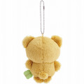 Japan San-X Keychain Plush - Always Together Pinny Mu Retro Brown Bear - 2
