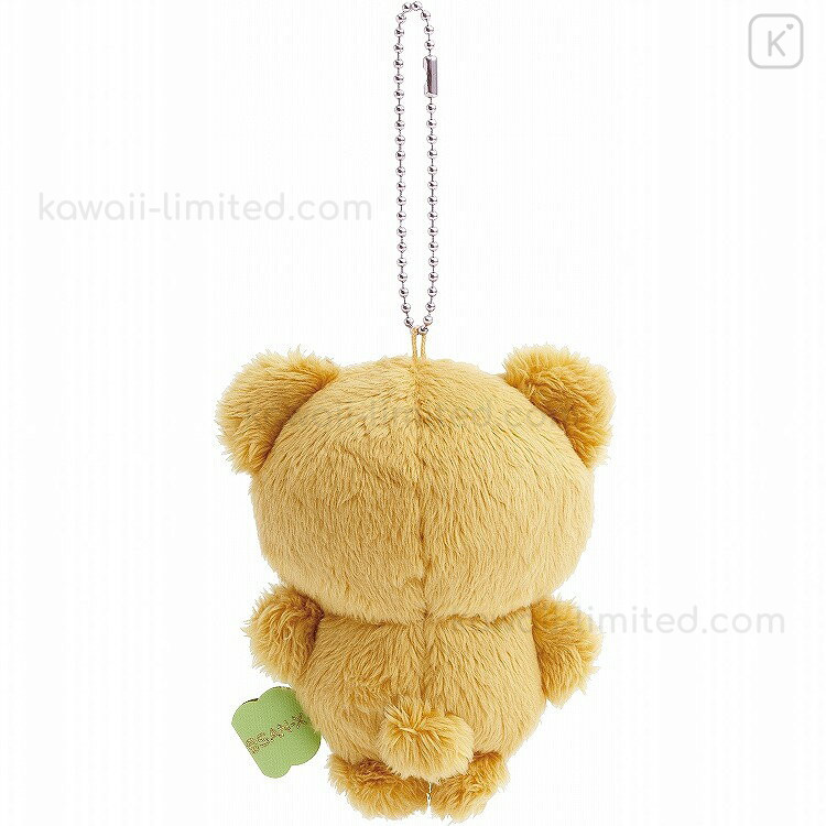 くまぽん Japan San-X Keychain Plush - Always Together Pinny Mu Retro Brown