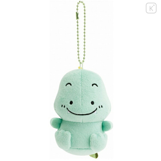 Japan San-X Keychain Plush - Always Together Kaiju Paradise Retro Dinosaur Green - 1
