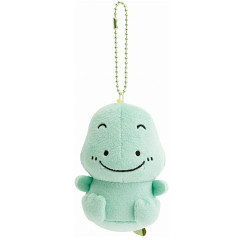 Japan San-X Keychain Plush - Always Together Kaiju Paradise Retro Dinosaur Green