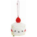 Japan San-X Keychain Plush - Nyan Nyan Nyanko : Always Together Retro Shortcake Cat - 1
