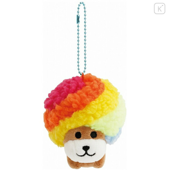 Japan San-X Keychain Plush - Afro Ken : Always Together Retro - 1