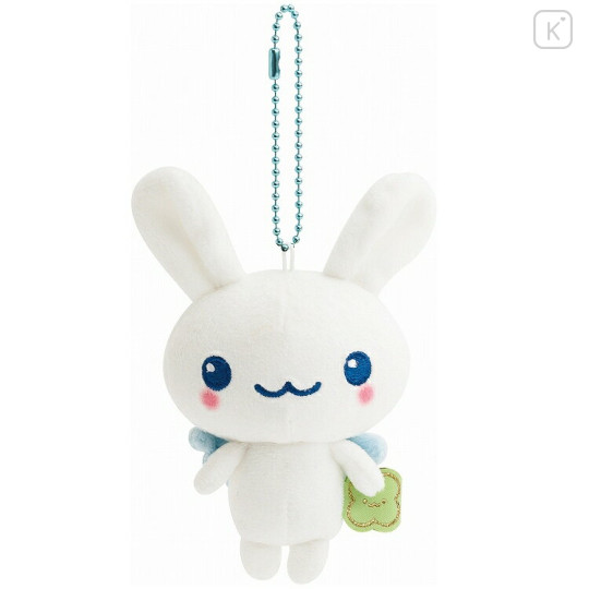 Japan San-X Keychain Plush - Twin Rabbit Angels Howahowa-chan : Always Together Retro - 1