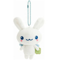 Japan San-X Keychain Plush - Twin Rabbit Angels Howahowa-chan : Always Together Retro - 1