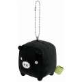 Japan San-X Keychain Plush - Always Together Retro Monokuro Boo Black - 1