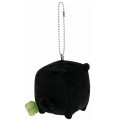 Japan San-X Keychain Plush - Always Together Retro Monokuro Boo Black - 2