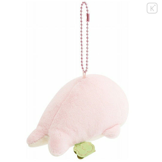 Japan San-X Keychain Plush - Always Together Retro Mamegoma Pink - 2