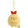 Japan San-X Keychain Plush - Sumikko Gurashi : Always Together Ebifurai no Shippo Fried Shrimp Tail - 1