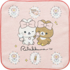 Japan San-X Mini Towel Handkerchief - Chairoikoguma & Korilakkuma : Makeup Rilakkuma