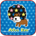 Japan San-X Mini Towel Handkerchief - Afro Ken : Blue Star - 1