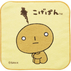Japan San-X Mini Towel Handkerchief - Kogepan : Beige Yellow