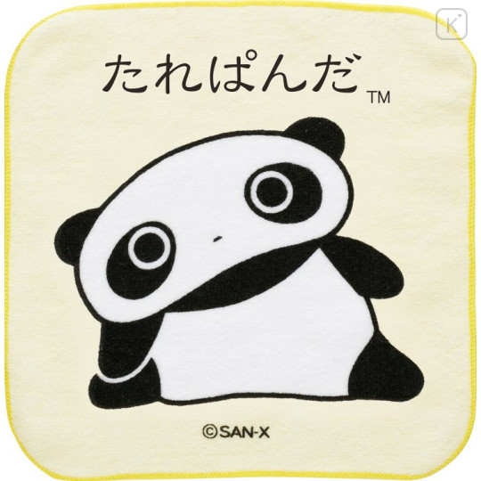 Japan San-X Mini Towel Handkerchief - Tarepanda : Beige Yellow - 1