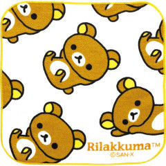 Japan San-X Mini Towel Handkerchief - Rilakkuma : Relax