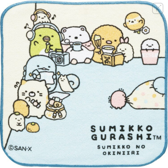 Japan San-X Mini Towel Handkerchief - Sumikko Gurashi : Sumikko's Favorite - 1