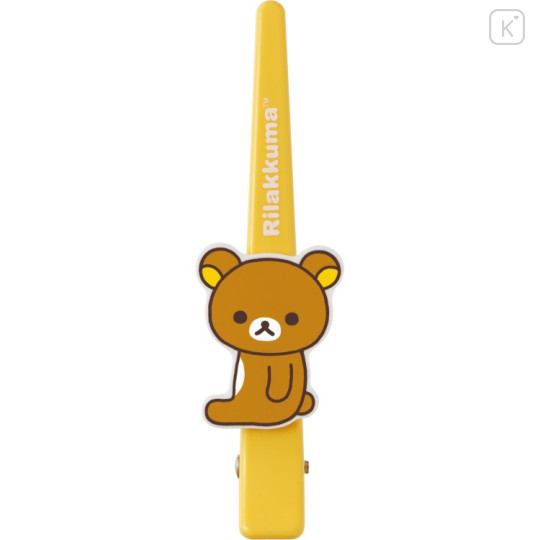 Japan San-X Long Hair Clip - Rilakkuma : Yellow - 2