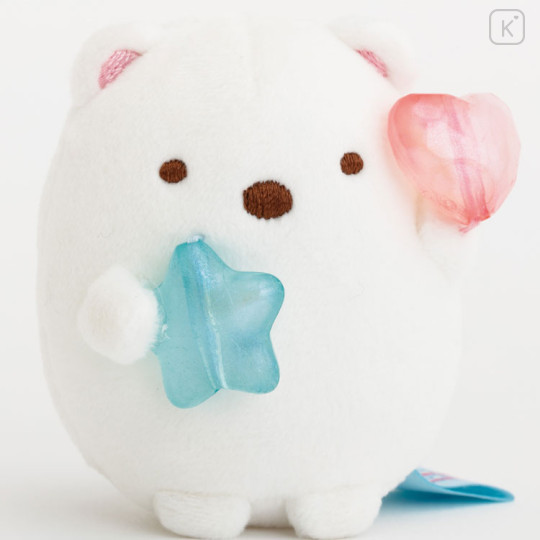 Japan San-X Tenori Plush (SS) - Sumikko Gurashi : Gummy Gummy Party Shirokuma - 3