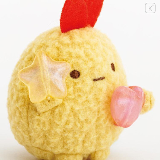 Japan San-X Tenori Plush (SS) - Sumikko Gurashi : Gummy Gummy Party Ebifurai no Shippo Fried Shrimp Tail - 4