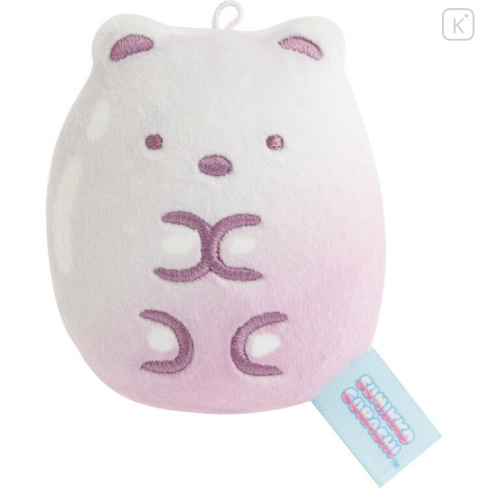 Japan San-X Hanging Plush with Clear Case (S) - Sumikko Gurashi : Gummy Gummy Party Shirokuma - 2