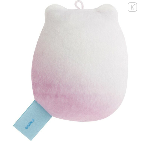 Japan San-X Hanging Plush with Clear Case (S) - Sumikko Gurashi : Gummy Gummy Party Shirokuma - 3