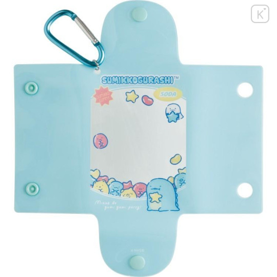 Japan San-X Hanging Plush with Clear Case (S) - Sumikko Gurashi : Gummy Gummy Party Tokage - 6