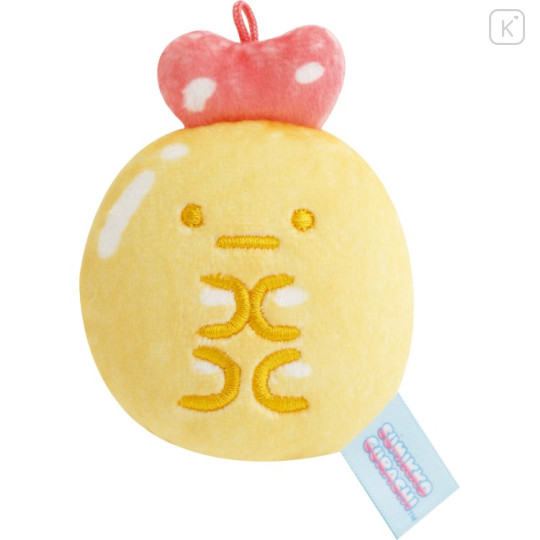 Japan San-X Hanging Plush with Clear Case (S) - Sumikko Gurashi : Gummy Gummy Party Ebifurai no Shippo Fried Shrimp Tail - 2