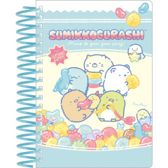 Japan San-X B6SP Notebook - Sumikko Gurashi : Gummy Gummy Party Blue