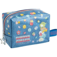 Japan San-X Mini Square Pouch - Sumikko Gurashi : Gummy Gummy Party Blue
