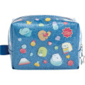 Japan San-X Mini Square Pouch - Sumikko Gurashi : Gummy Gummy Party Blue - 2